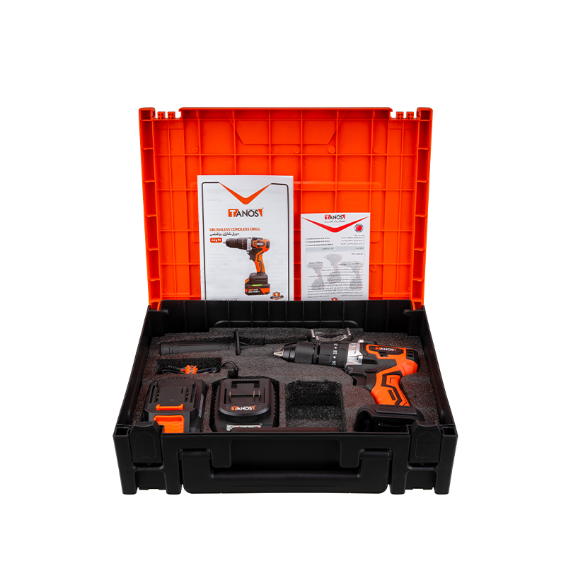 دریل شارژی چکشی براشلس 20 ولت 85 نیوتن متر