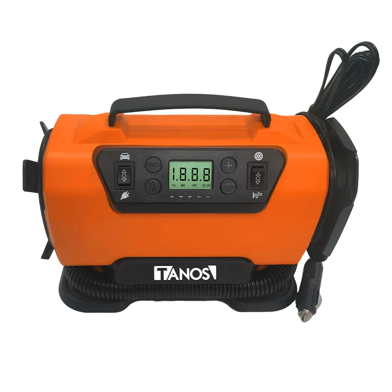 Three-function compressor ,cigarette Lighter and city electricity